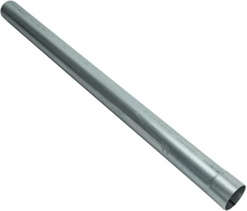 STMGW Silver Galvanized Straight Exhaust Pipe Tubing Steel Straight Tube Piping 4FT Long 3 Inch OD 48 inch Tailpipe Exhaust Pipe Exhaust System - Image 3